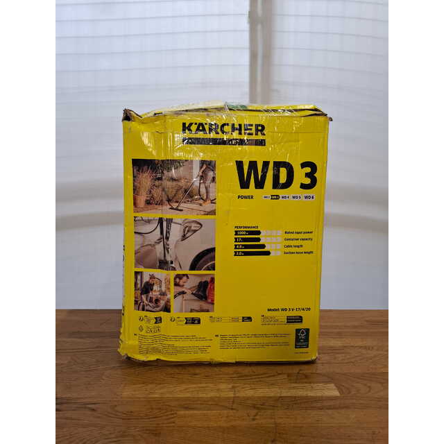 Строительный пылесос Karcher WD 3 V-17 / 4 / 20 (Цвет: Yellow)
