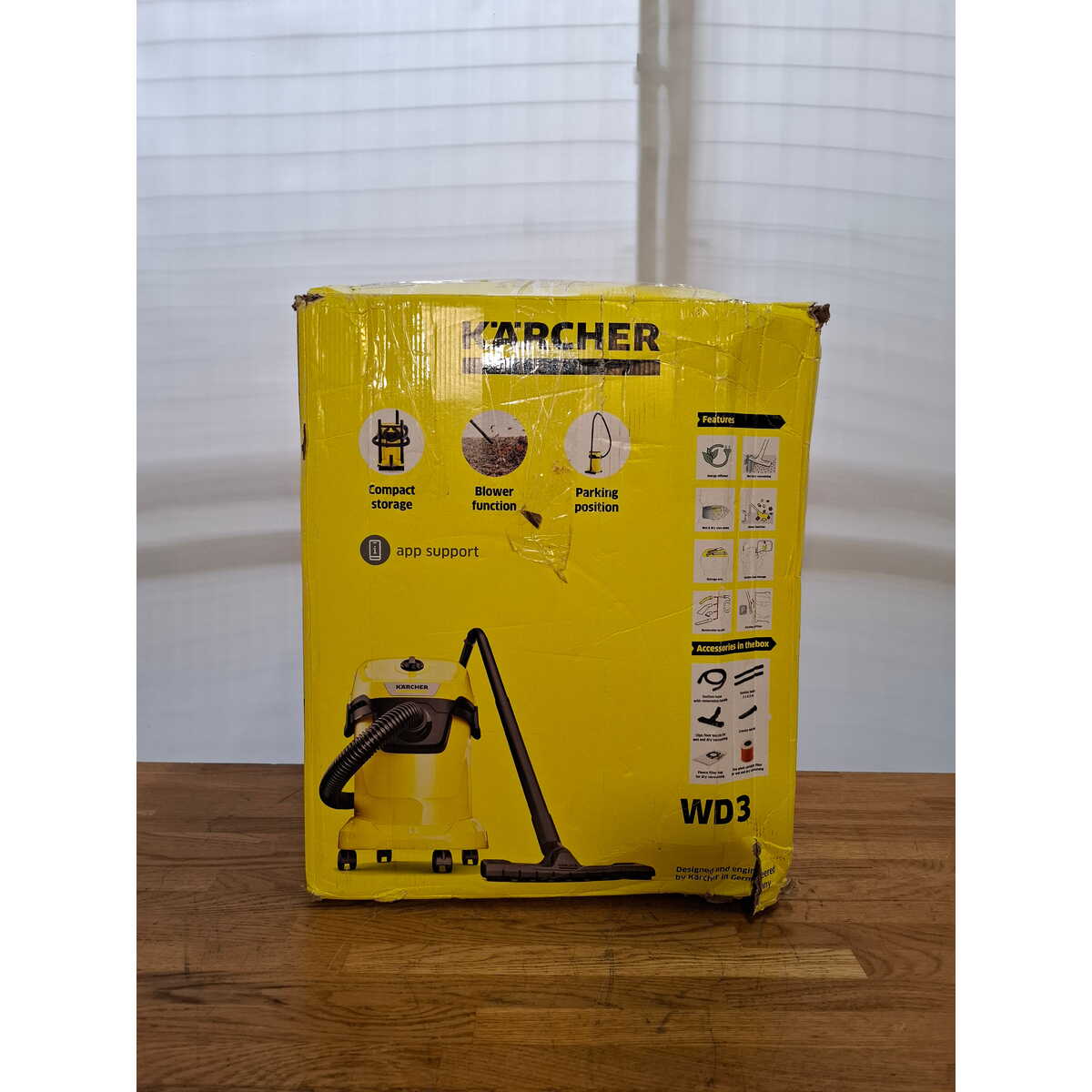 Строительный пылесос Karcher WD 3 V-17/4/20 (Цвет: Yellow)