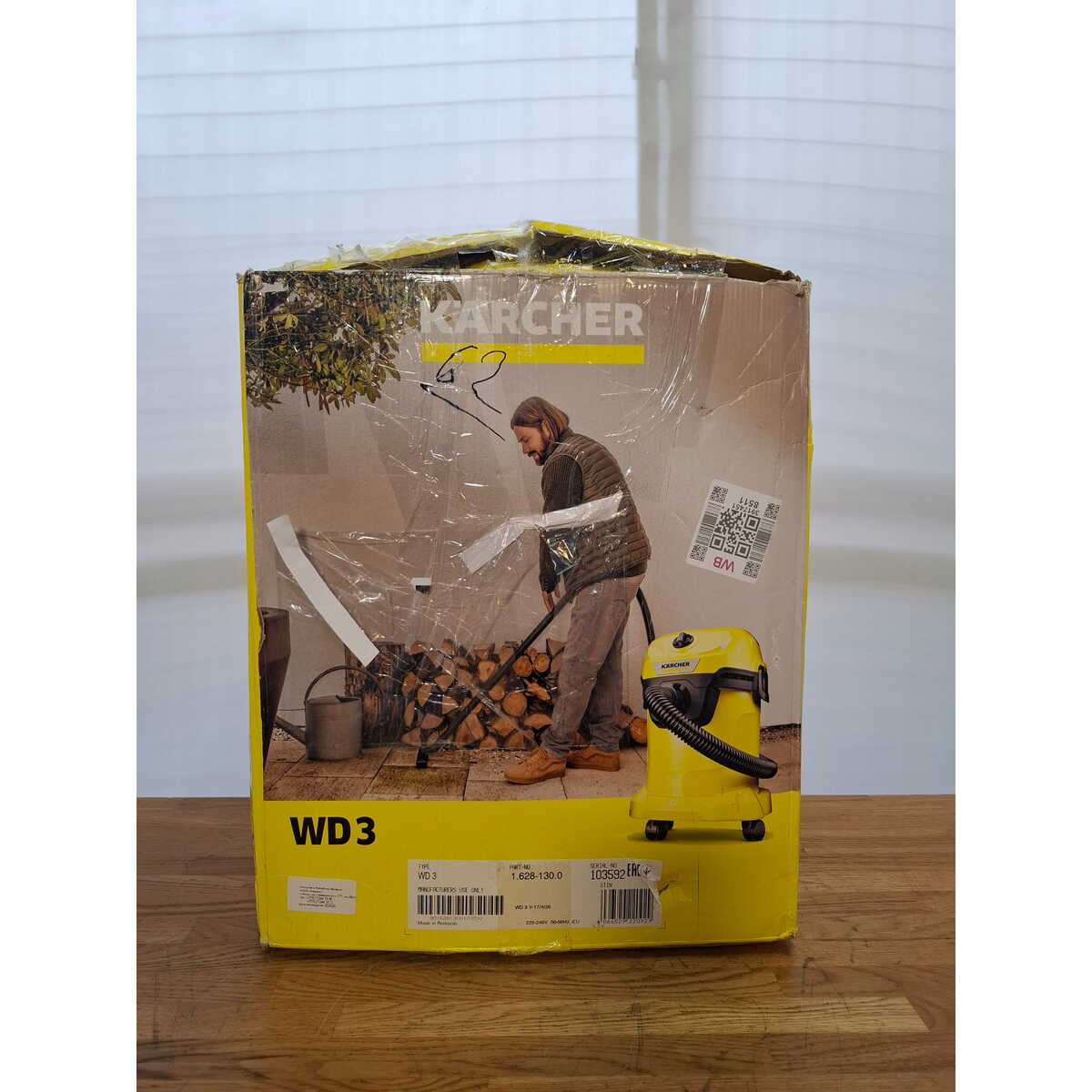 Строительный пылесос Karcher WD 3 V-17/4/20 (Цвет: Yellow)