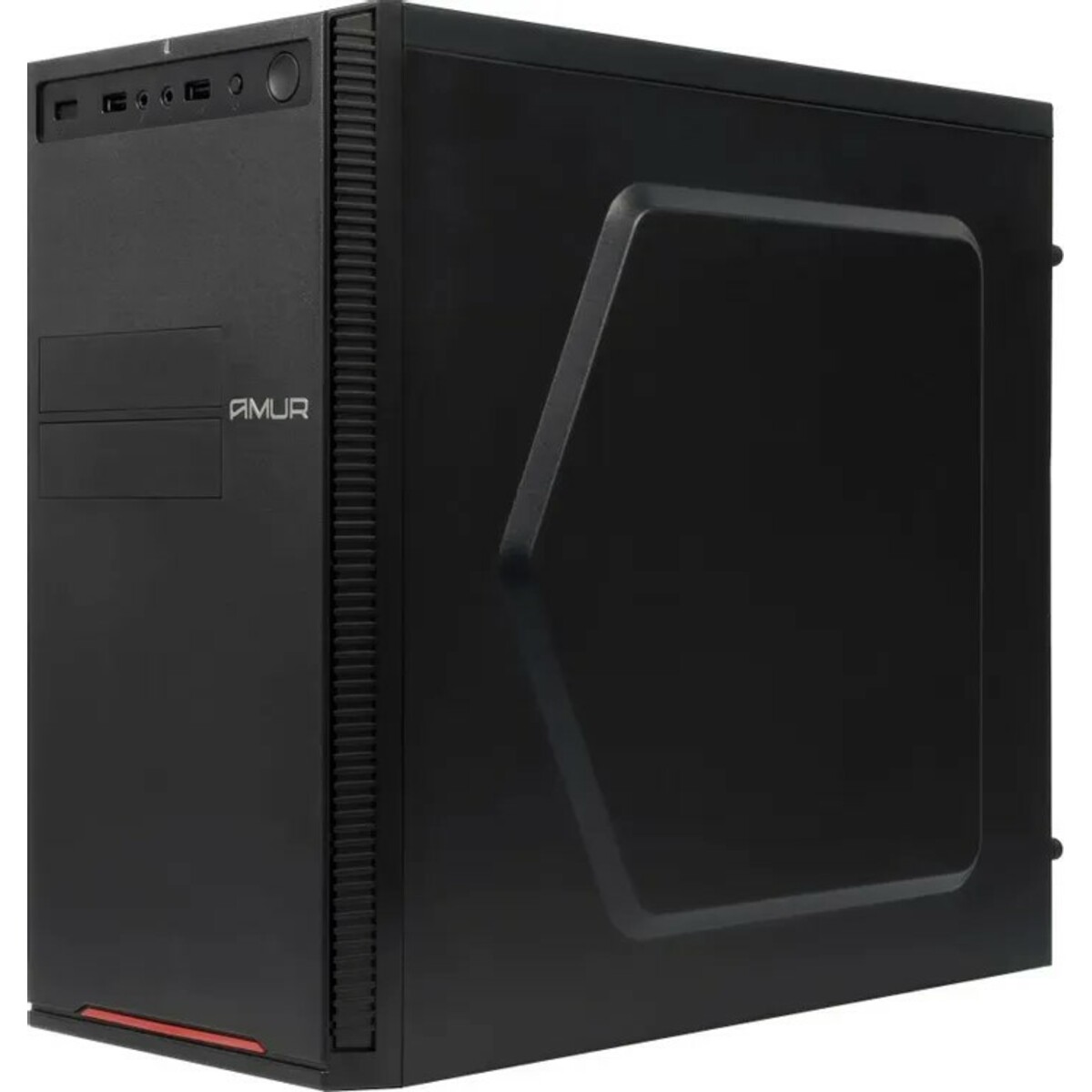 ПК Amur Нарвал B7I21 (Core i3 12100 3.3Ghz/16Gb DDR5/SSD512Gb/Intel UHD Graphics 730/FreeDOS/black) 