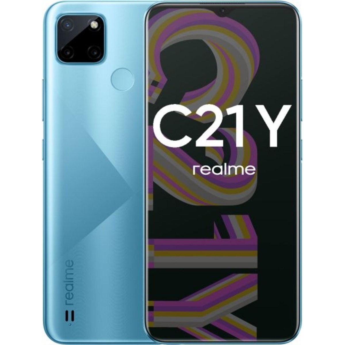Смартфон realme C21Y 4 / 64Gb (NFC) (Цвет: Cross Blue)