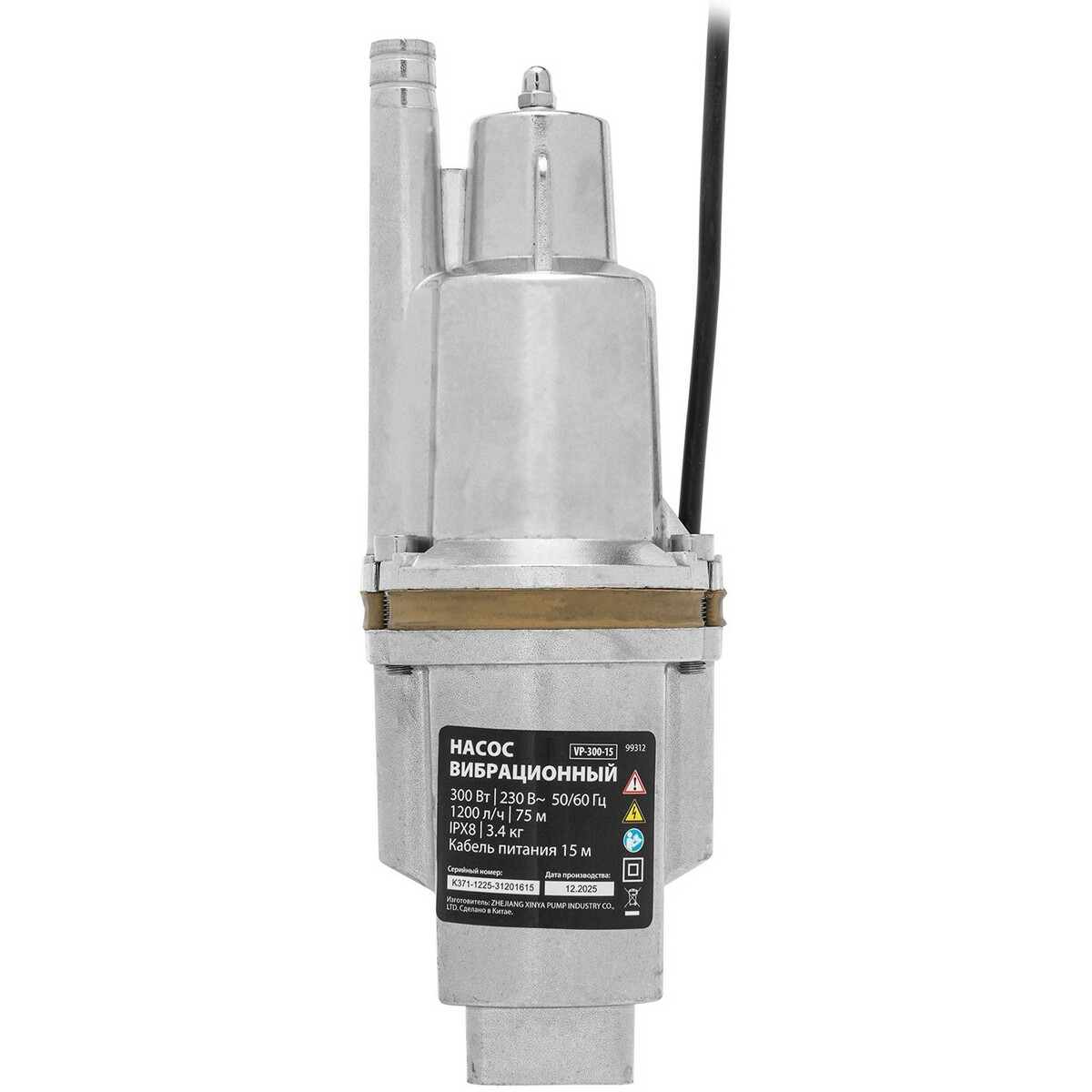 Садовый насос колодезный MTX VP-300-15 (Цвет: Inox)