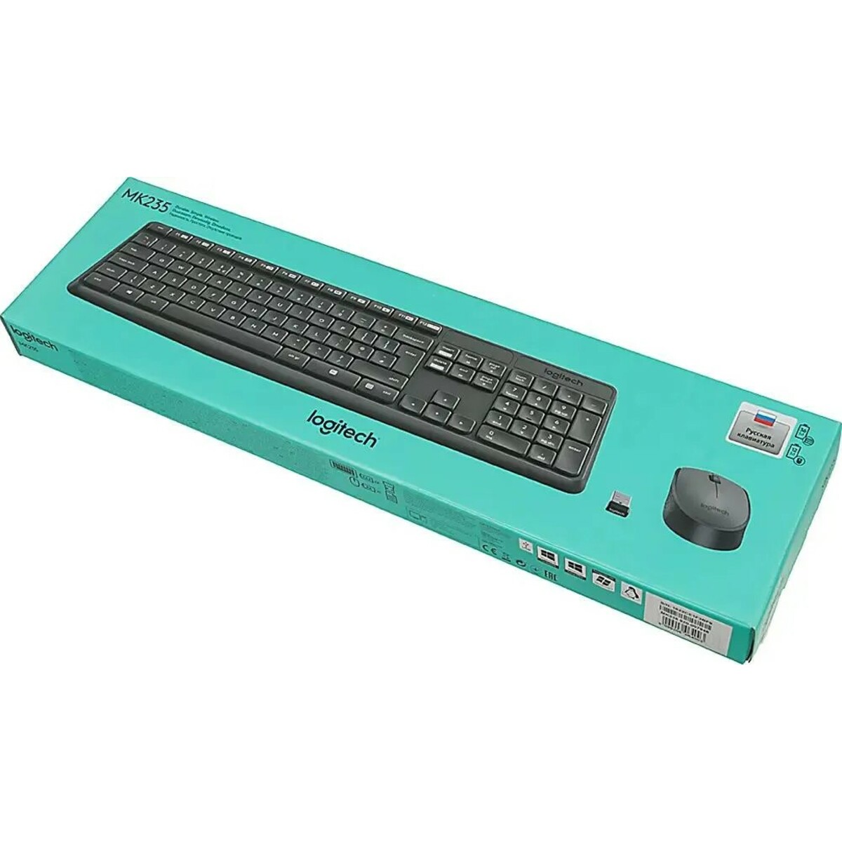 Клавиатура + мышь Logitech MK235 (Цвет: Gray)