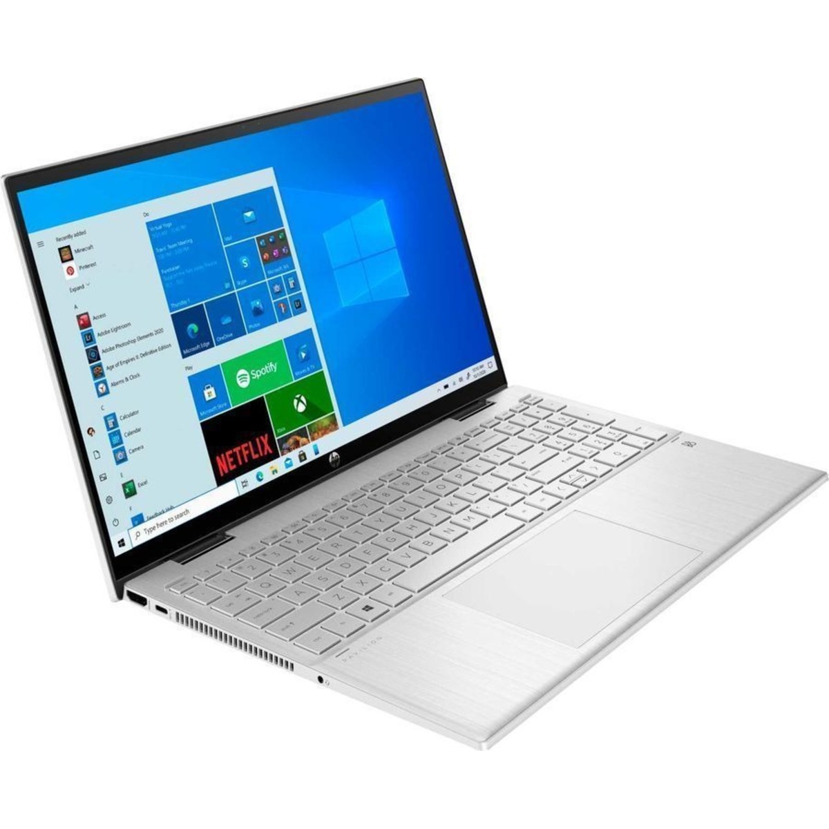 Трансформер HP Pavilion x360 76Q72EA Core i5 1235U 16Gb SSD512Gb Intel Iris Xe graphics 15.6 IPS Touch FHD (1920x1080) Windows 11 Home Multi Language silver WiFi BT Cam