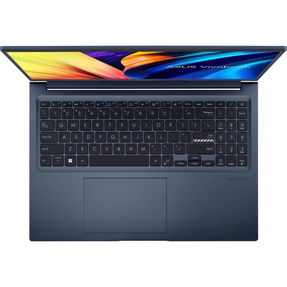 Ноутбук Asus VivoBook 16X M1603QA-MB219 Ryzen 7 5800H 16Gb SSD512Gb AMD Radeon 16 IPS WUXGA (1920x1200) noOS blue WiFi BT Cam (90NB0Y81-M00CW0)