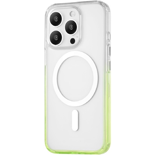 Чехол-накладка uBear Fusion Mag Case для смартфона Apple iPhone 16 Pro (Цвет: Lime)