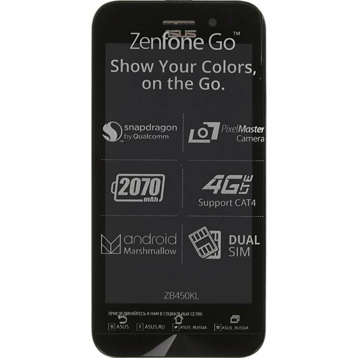 Смартфон ASUS ZenFone Go ZB450KL 8Gb (Цвет: Blue)