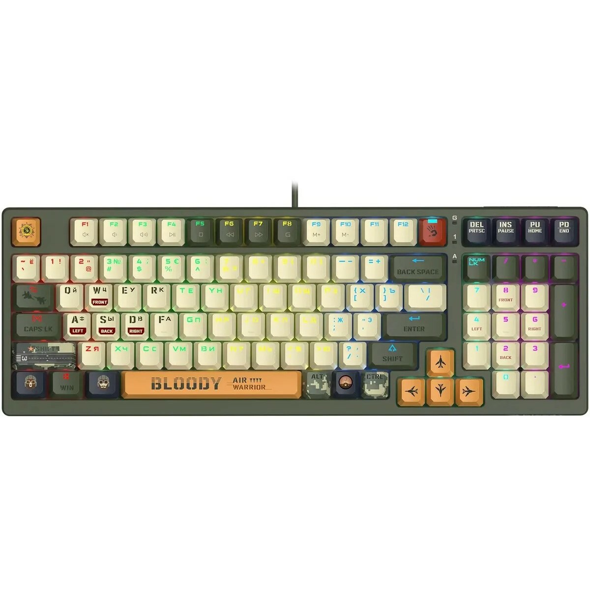 Клавиатура A4Tech Bloody S98 Aviator механическая (Цвет: Green)