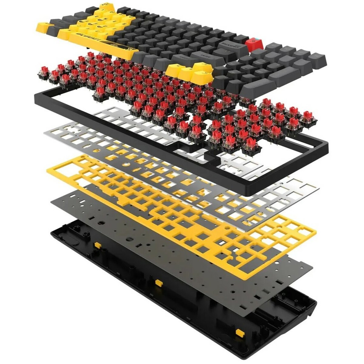 Клавиатура A4Tech Bloody S98 механическая (Цвет: Yellow / Gray)