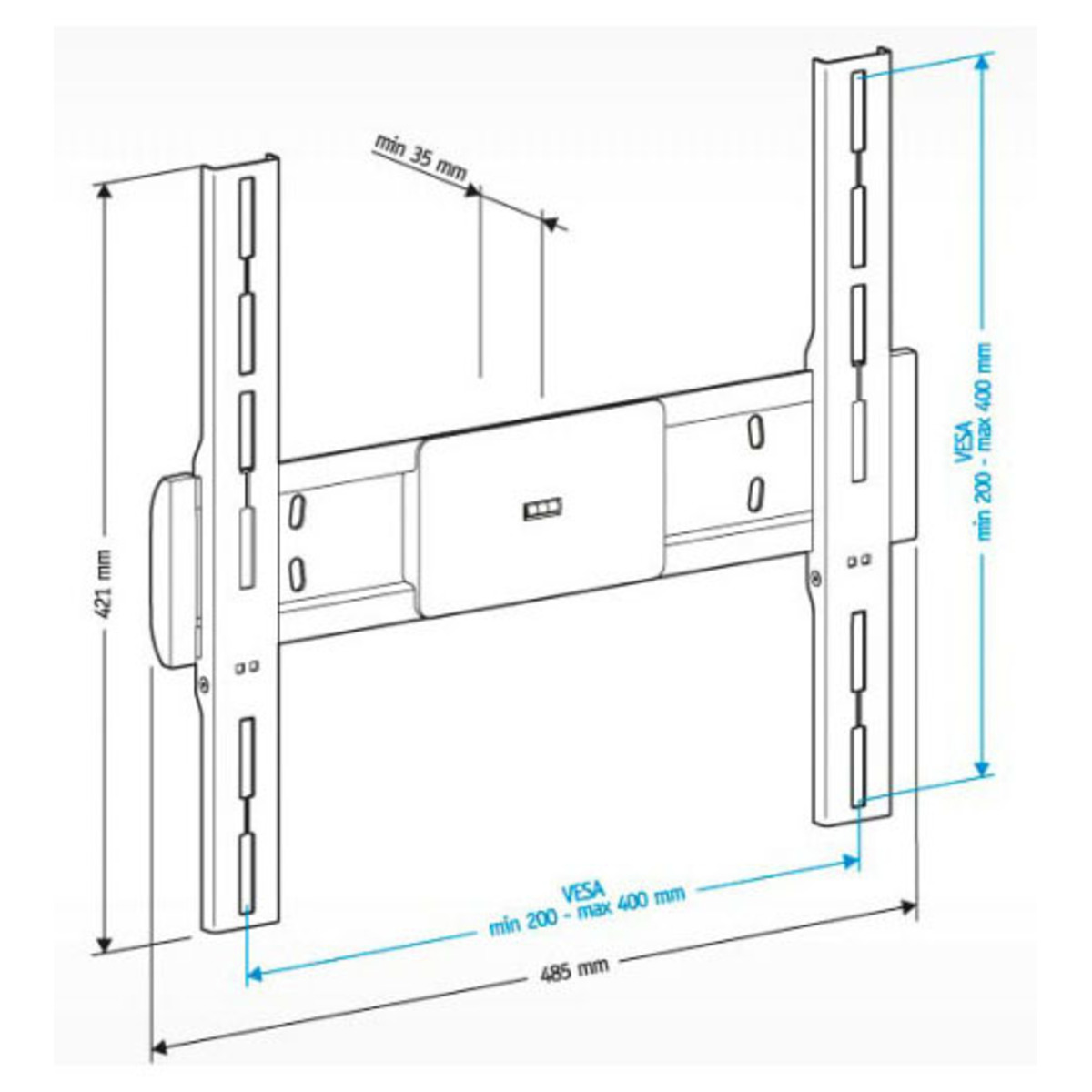 Кронштейн для телевизора Holder LCD-F4611 (Цвет: Black)