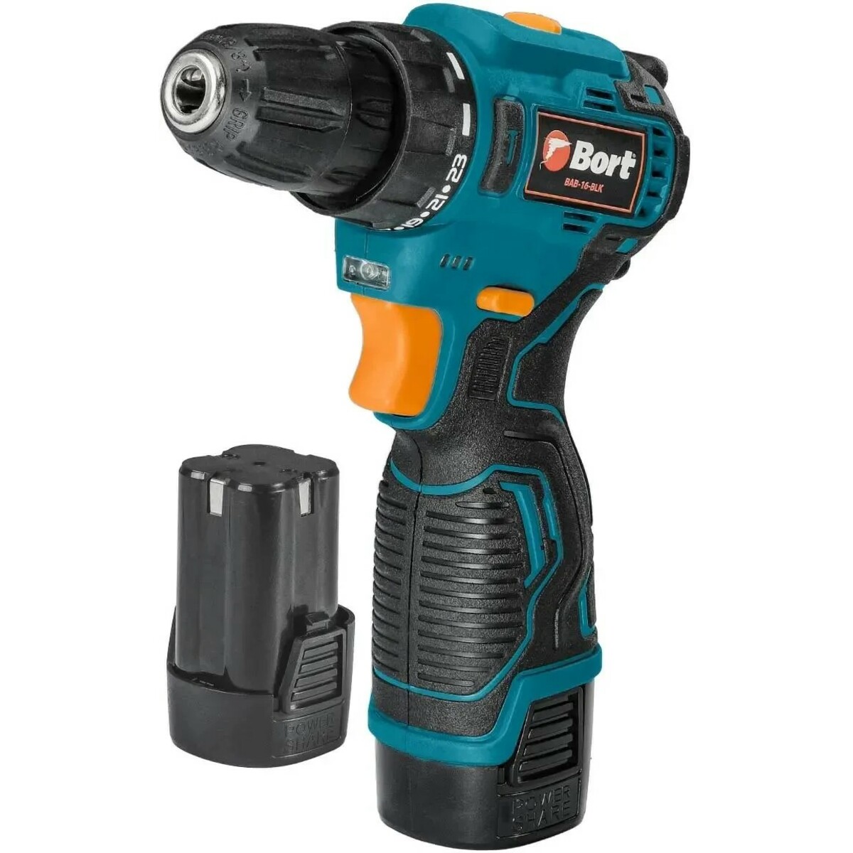 Дрель-шуруповерт Bort BAB-16-BLK (Цвет: Blue / Black)