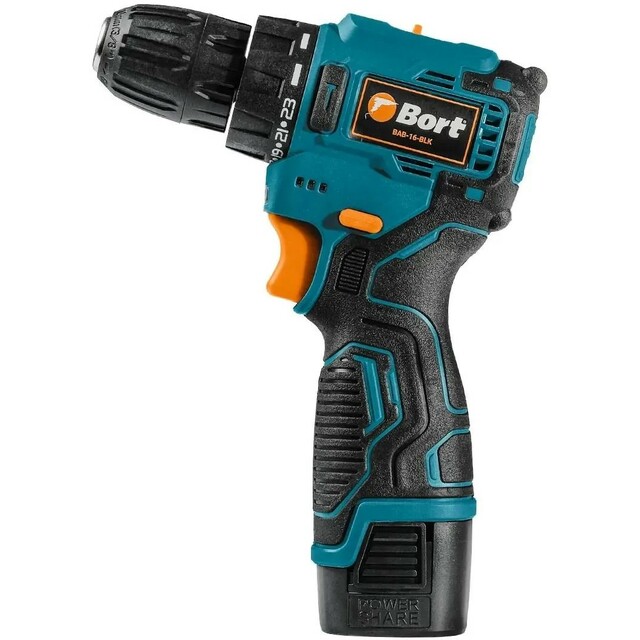 Дрель-шуруповерт Bort BAB-16-BLK (Цвет: Blue/Black)