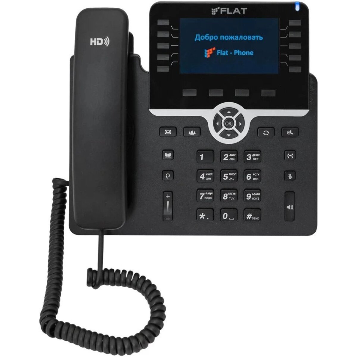 Телефон IP Флат Flat-Phone-B10, черный