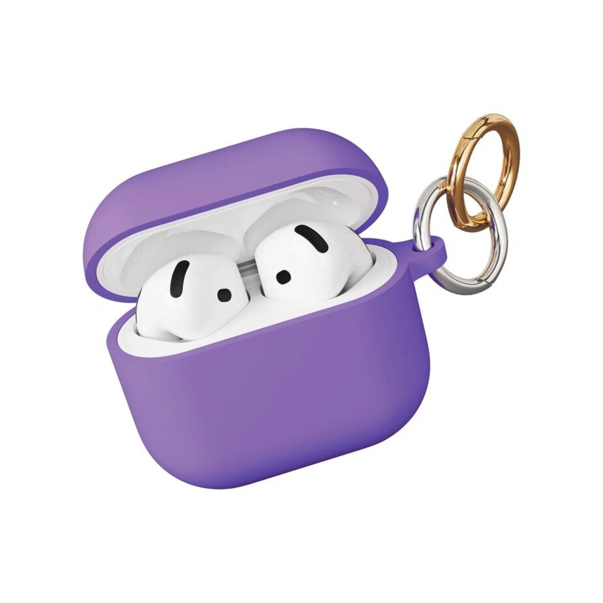 Чехол силиконовый VLP Charm Case Soft Touch для Apple AirPods 4 (Цвет: Lavender)