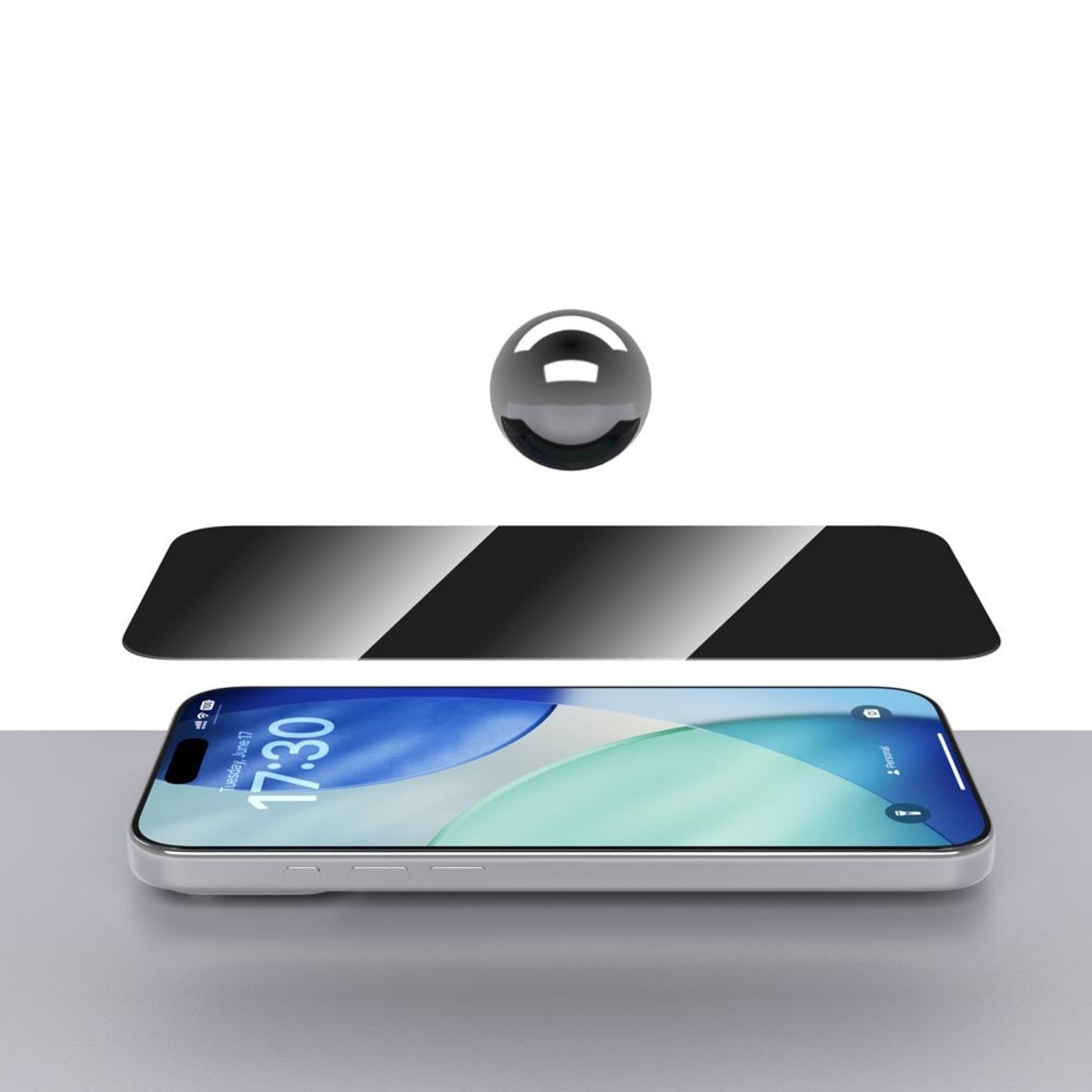 Защитное стекло Devia Van Series Full Screen Privacy Tempered Glass для iPhone 17 Pro (Цвет: Black)