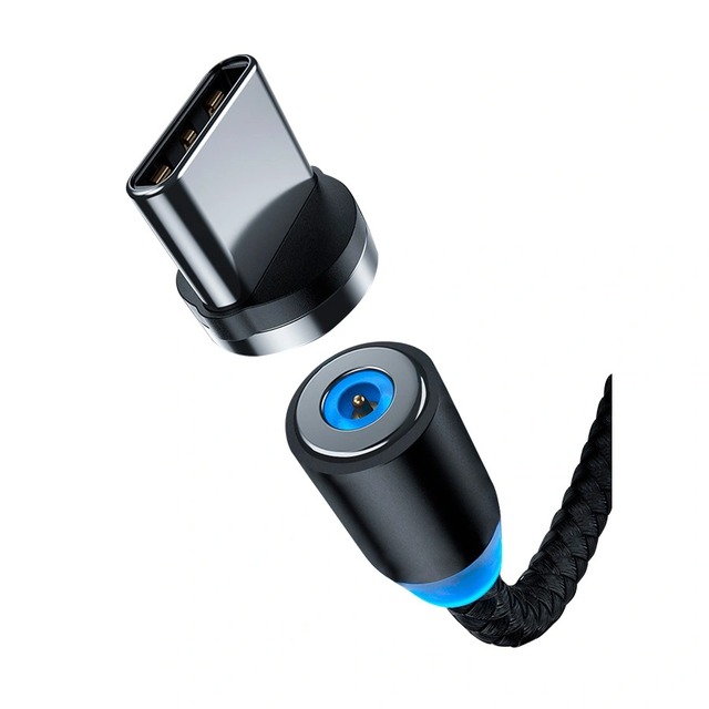 Кабель Devia Gracious Series Magnetic Charging USB to Type-C Cable 1m, черный