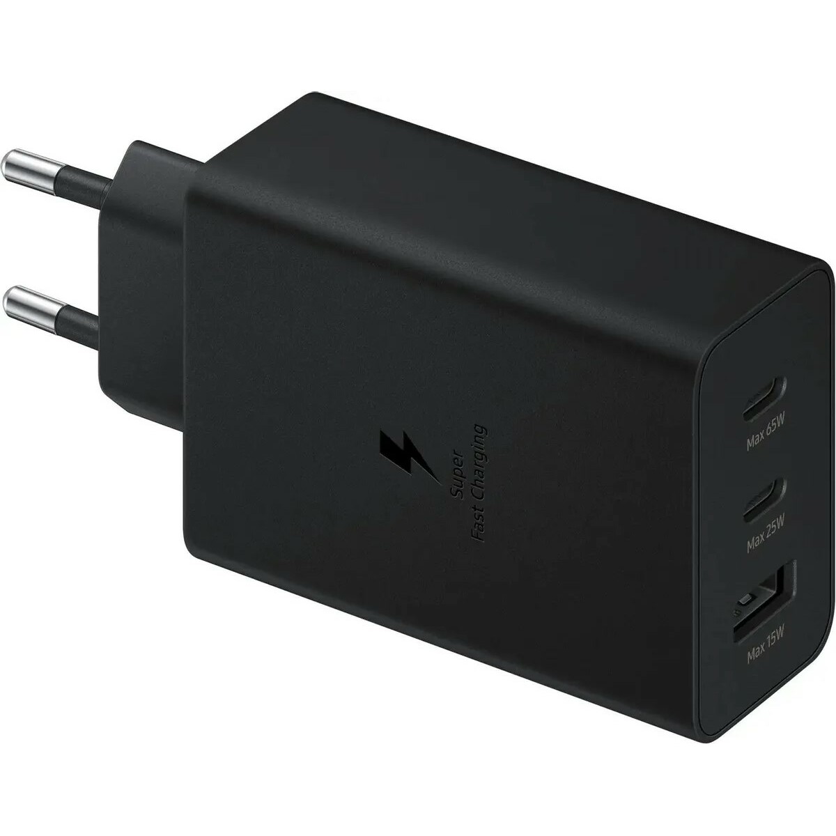 Сетевое зарядное устройство Samsung EP-T6530 65W 3A USB-A x 1, USB-C x 2, черный