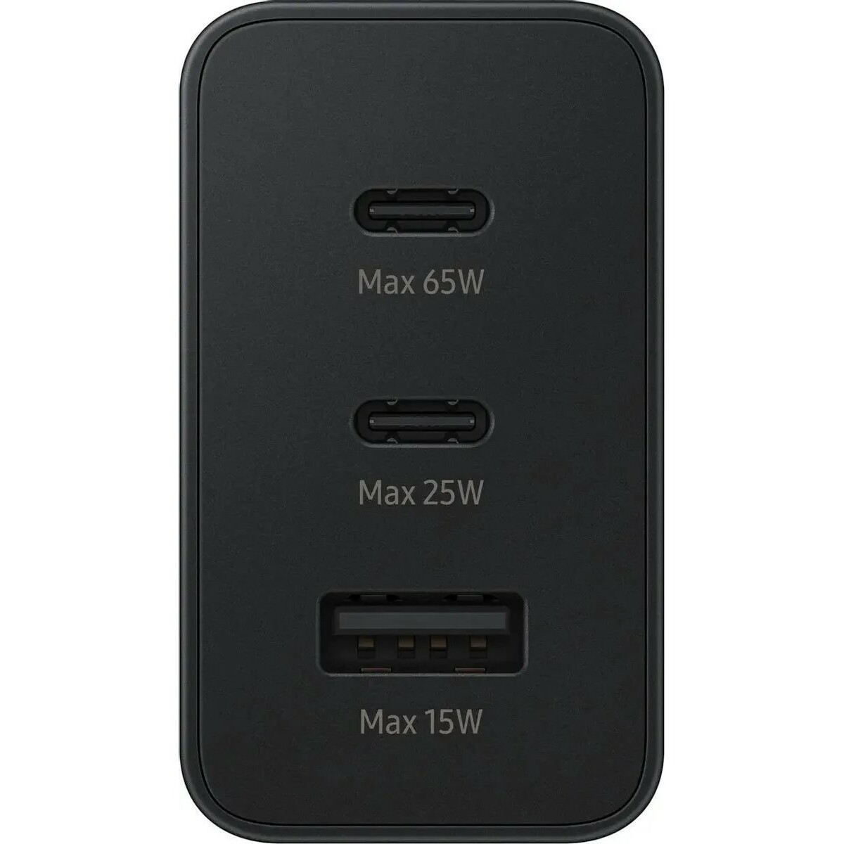 Сетевое зарядное устройство Samsung EP-T6530 65W 3A USB-A x 1, USB-C x 2, черный