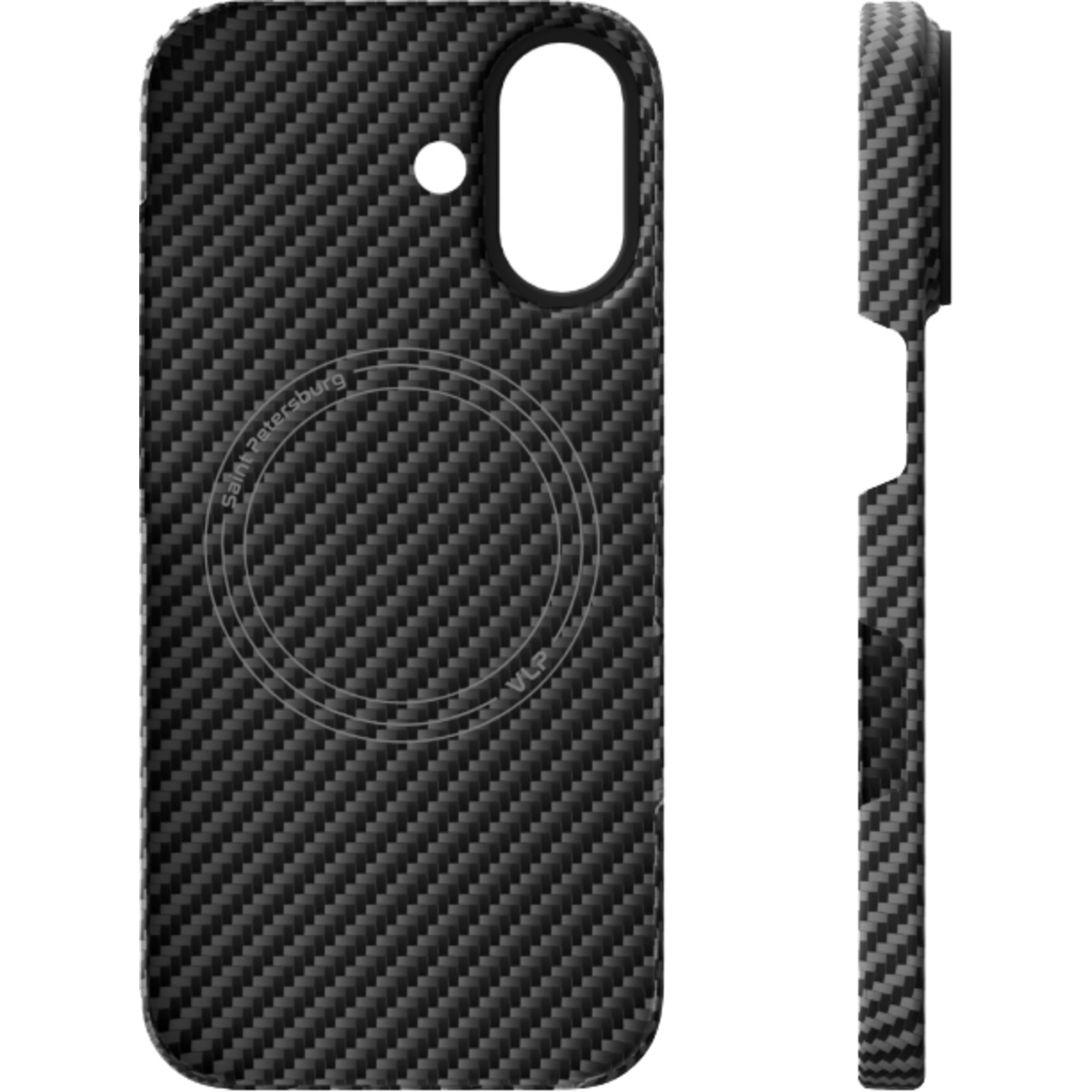 Чехол-накладка VLP Kevlar Case with MagSafe для смартфона Apple iPhone 17, черный