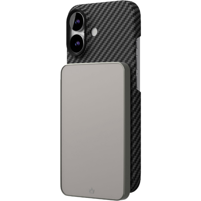 Чехол-накладка VLP Kevlar Case with MagSafe для смартфона Apple iPhone 17, черный