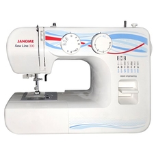 Швейная машина Janome Sew Line 300 (Цвет: White/Blue)