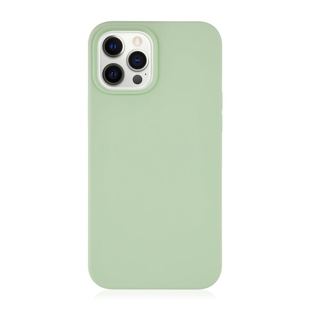 Чехол-накладка VLP Silicon Case для смартфона iPhone 12 Pro Max (Цвет: Light Green)