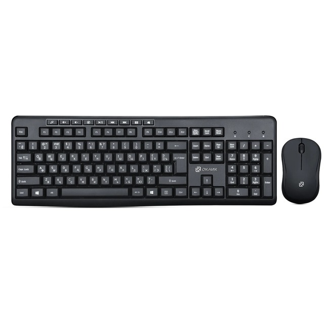 Клавиатура + мышь Oklick 225M (Цвет: Black)