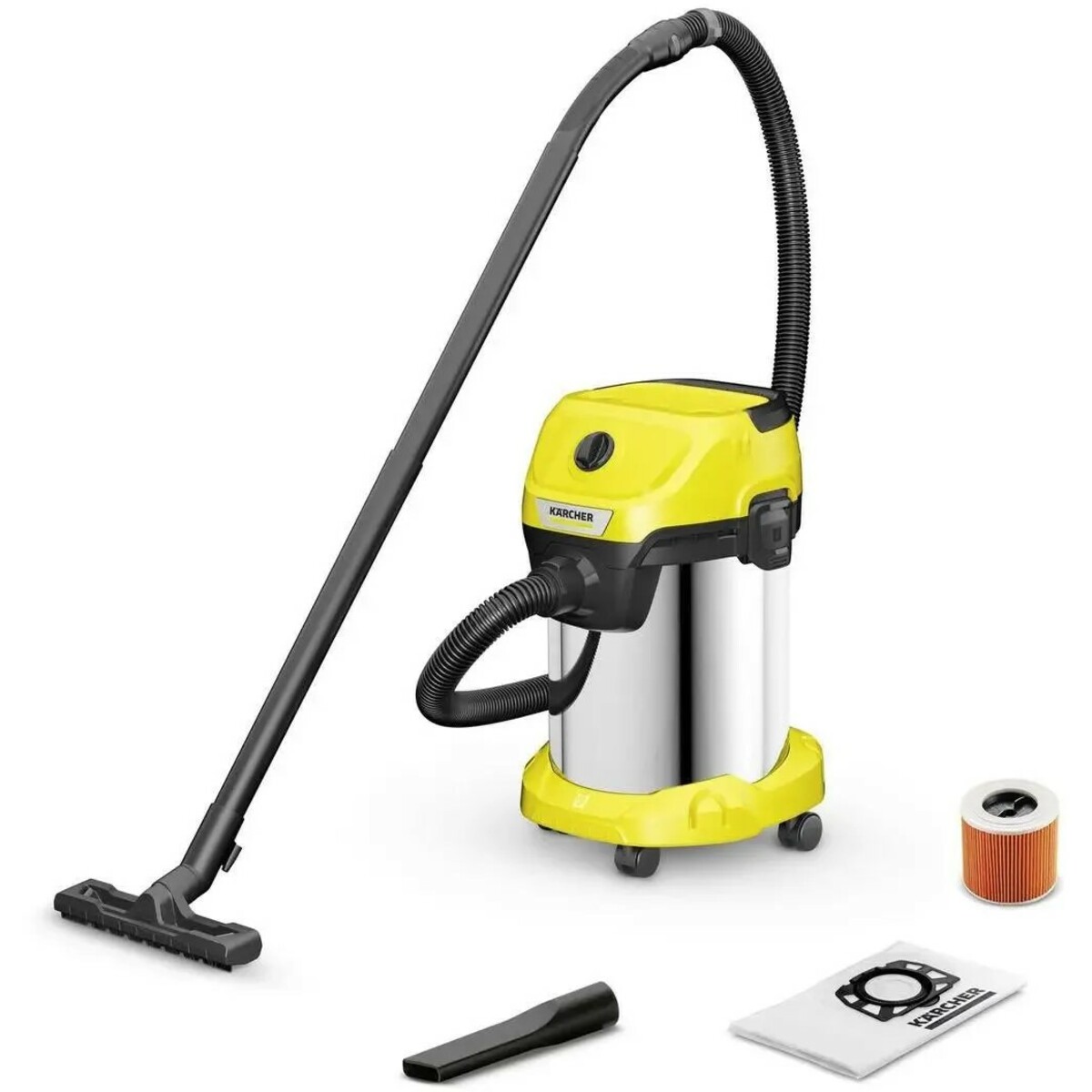 Строительный пылесос Karcher WD 3 S V-19/4/20 (YSY) (Цвет: Yellow)