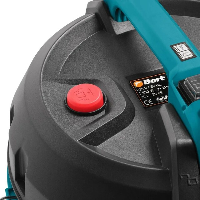 Строительный пылесос Bort BSS-1530, черный Строительный пылесос Bort BSS-1530, черный