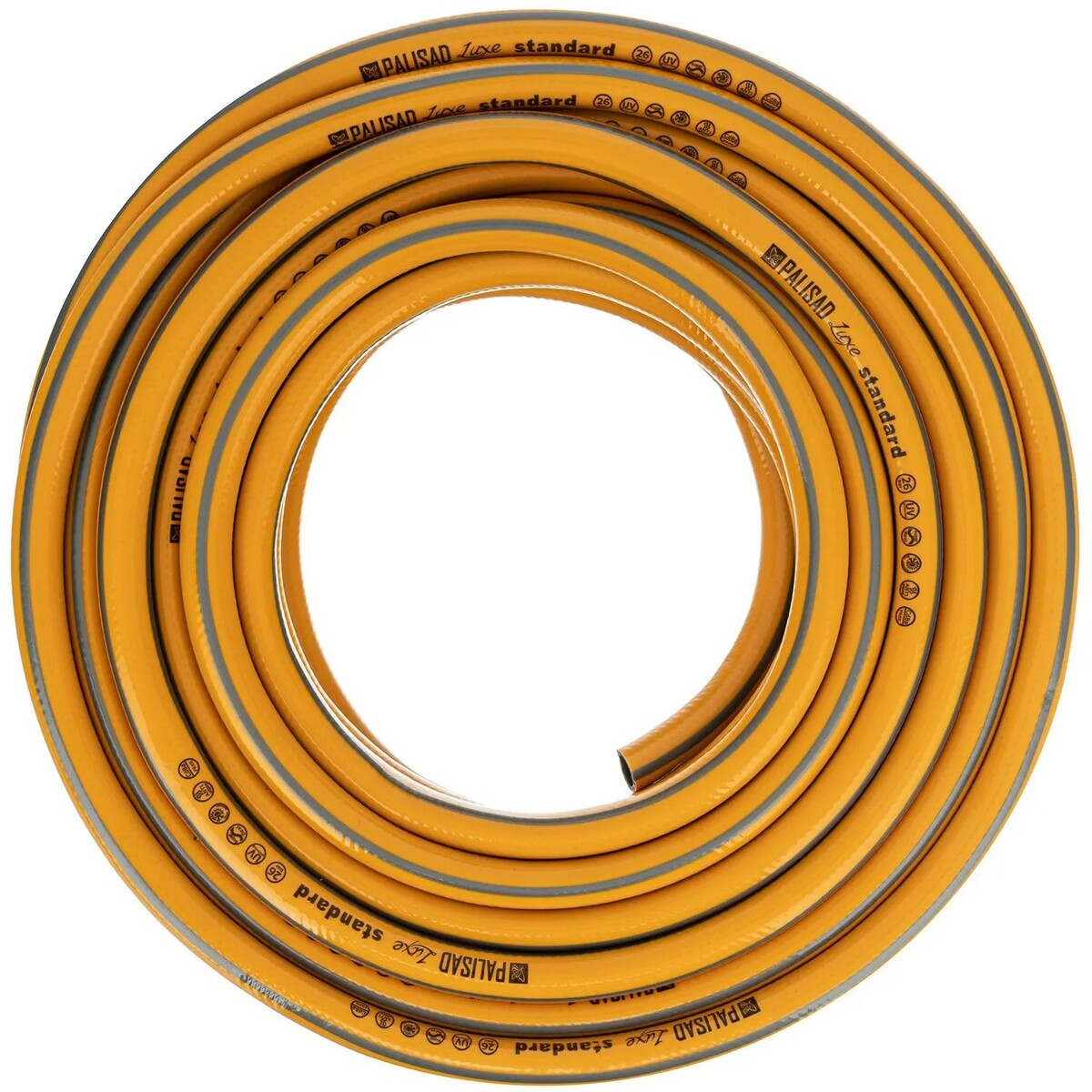 Шланг Palisad Luxe Standard поливочный армированный 3 слойный ПВХ 1/2
