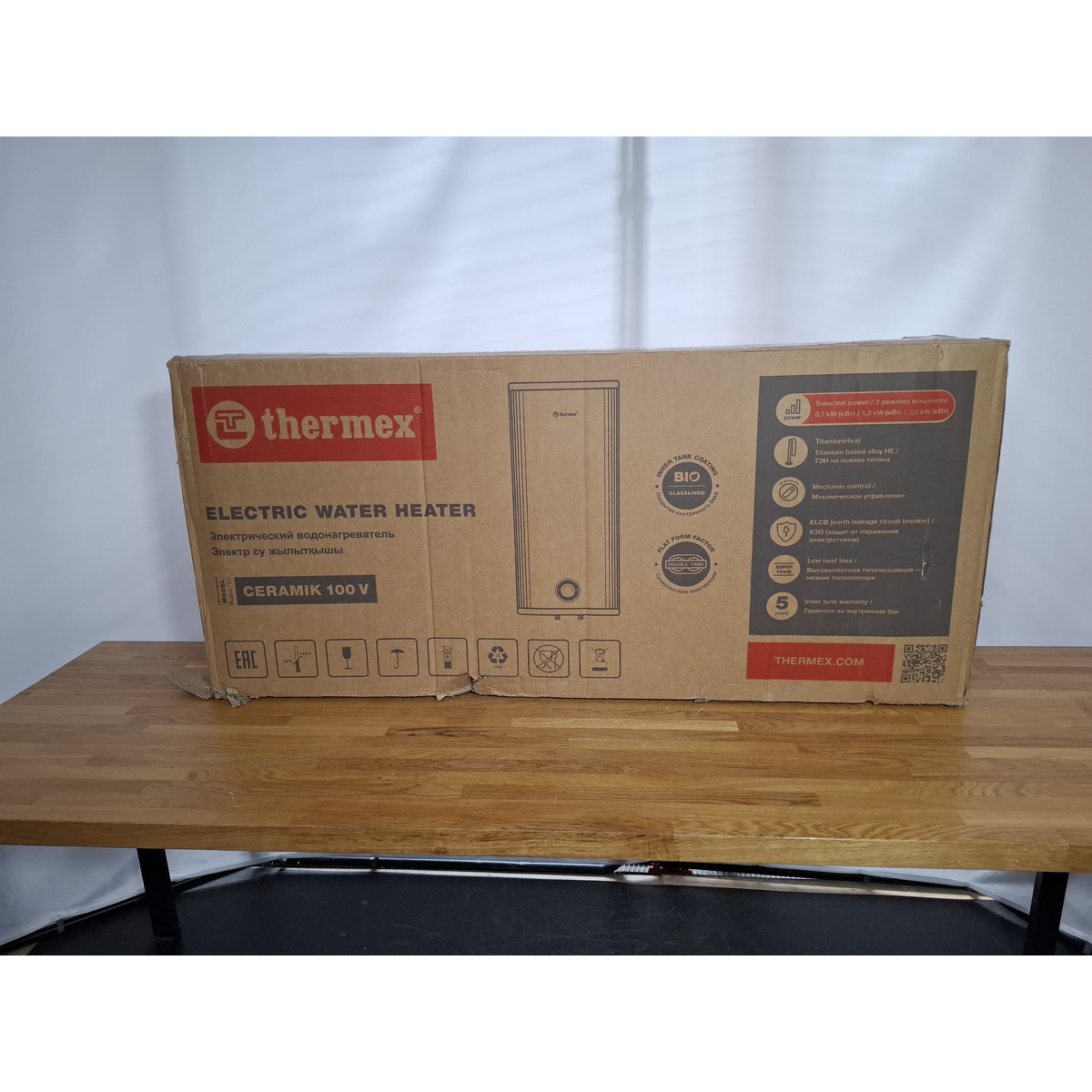 Водонагреватель Thermex Ceramik 100 V, белый