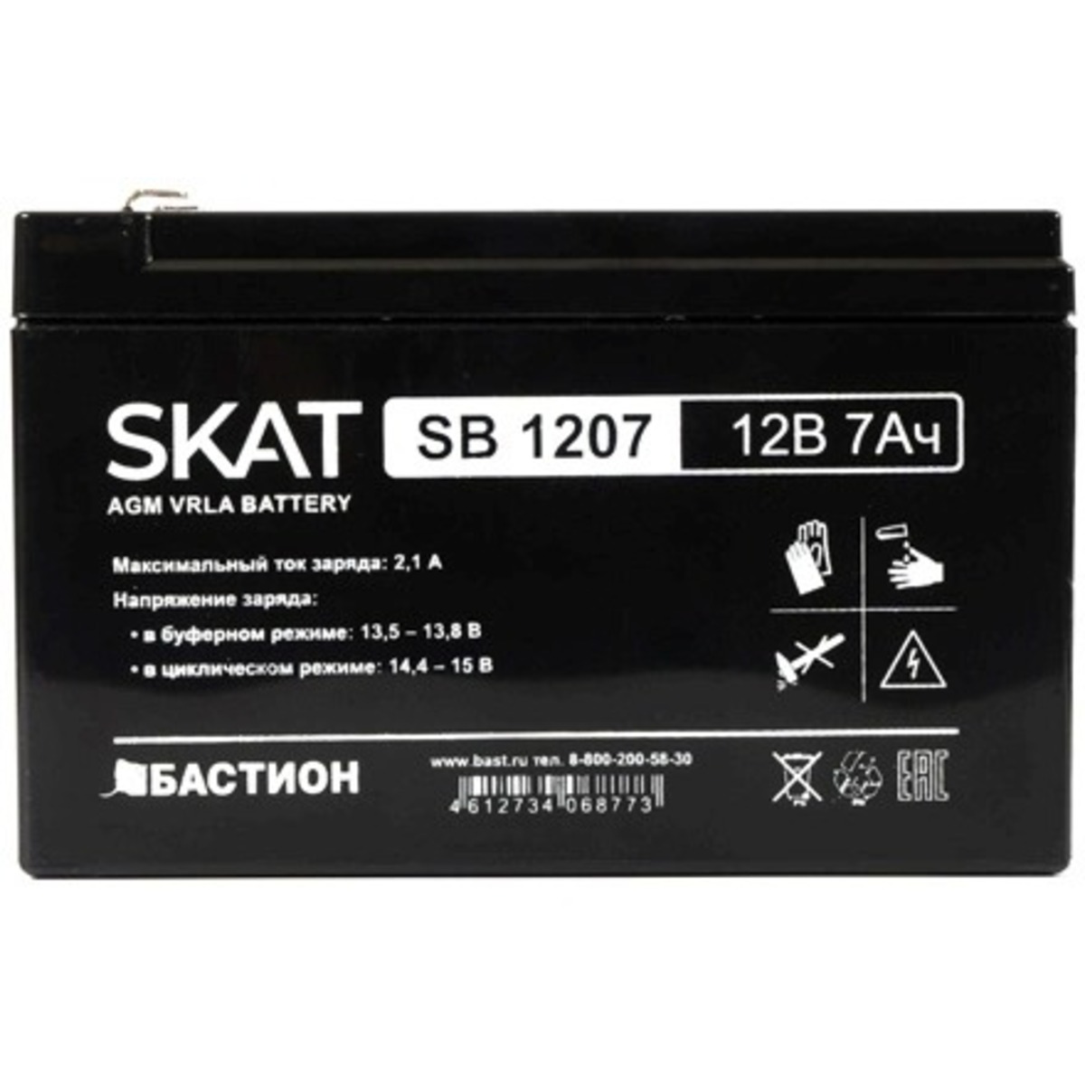 Батарея для ИБП Бастион SKAT SB 1207 12В 7Ач