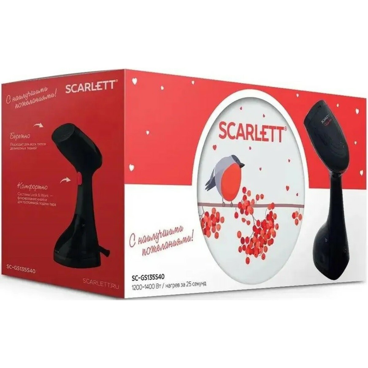 Отпариватель ручной Scarlett SC-GS135S40 (Цвет: Black/Red)