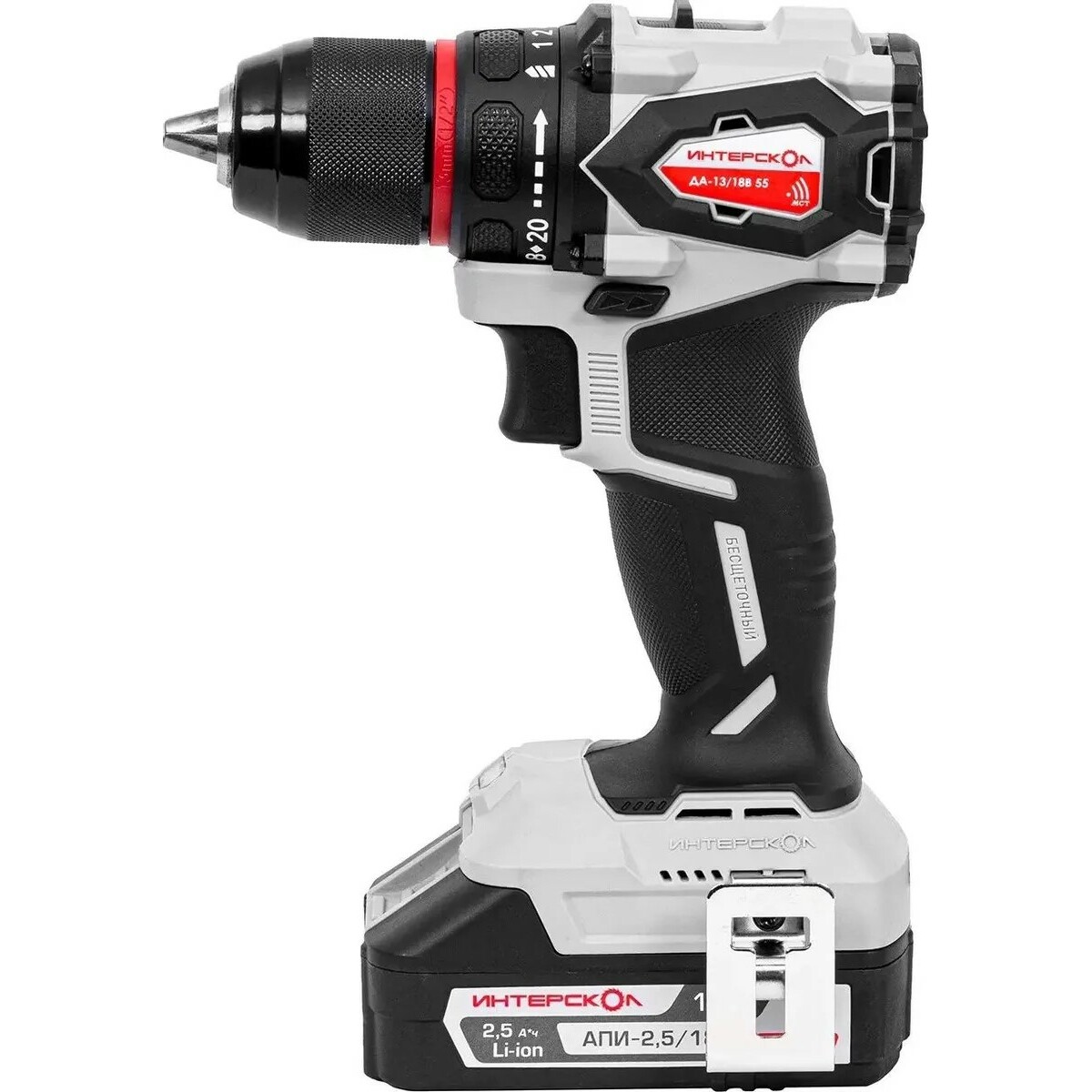 Дрель-шуруповерт Интерскол ДА-13 / 18В 55 (Цвет: Gray)