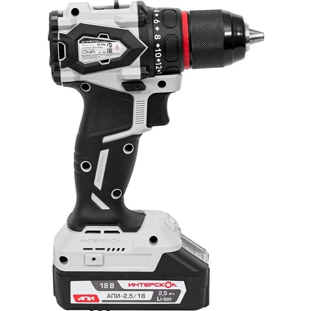 Дрель-шуруповерт Интерскол ДА-13 / 18В 55 (Цвет: Gray) Дрель-шуруповерт Интерскол ДА-13 / 18В 55 (Цвет: Gray)