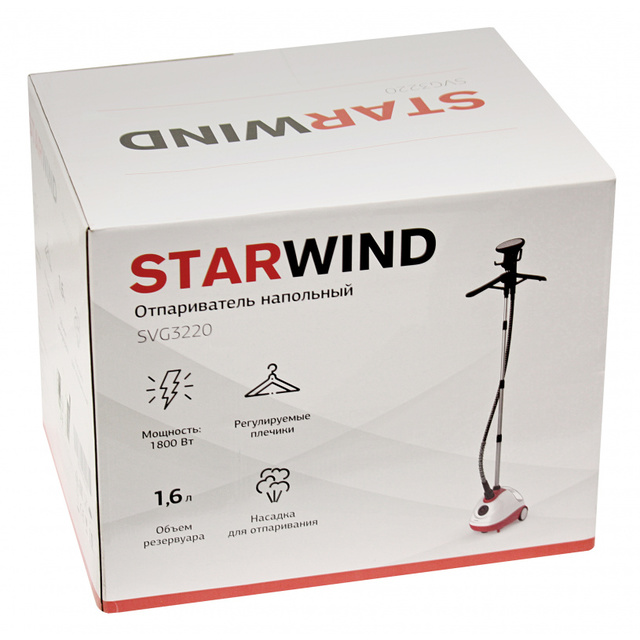 Отпариватель напольный Starwind SVG3220 (Цвет: White/Red)