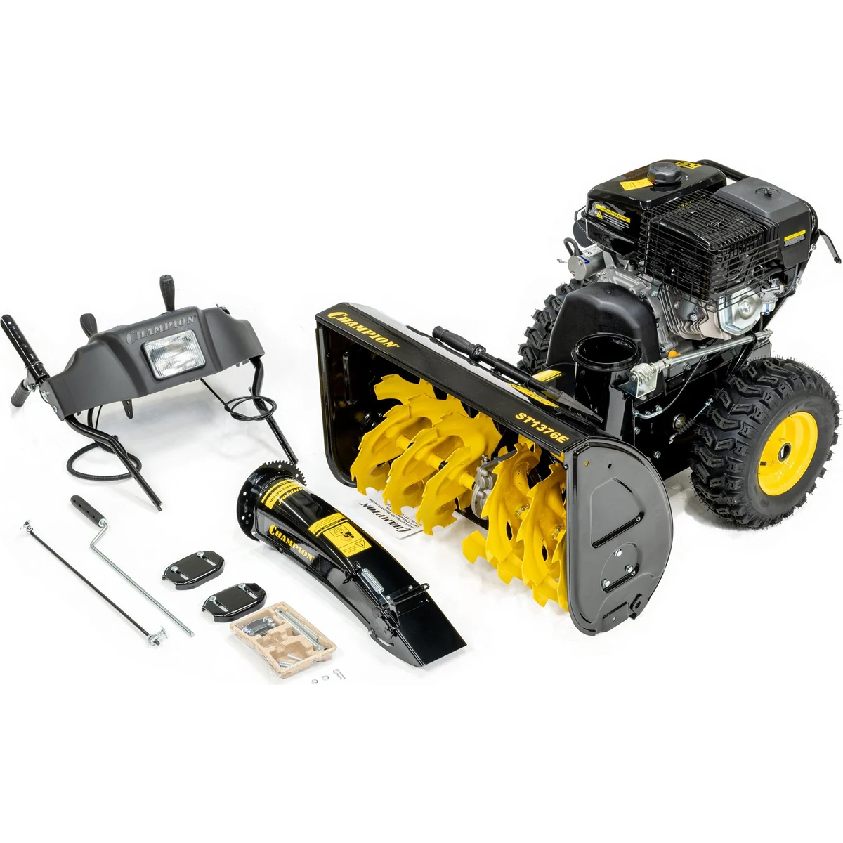 Снегоуборщик бензиновый Champion ST1376E (Цвет: Yellow/Black)