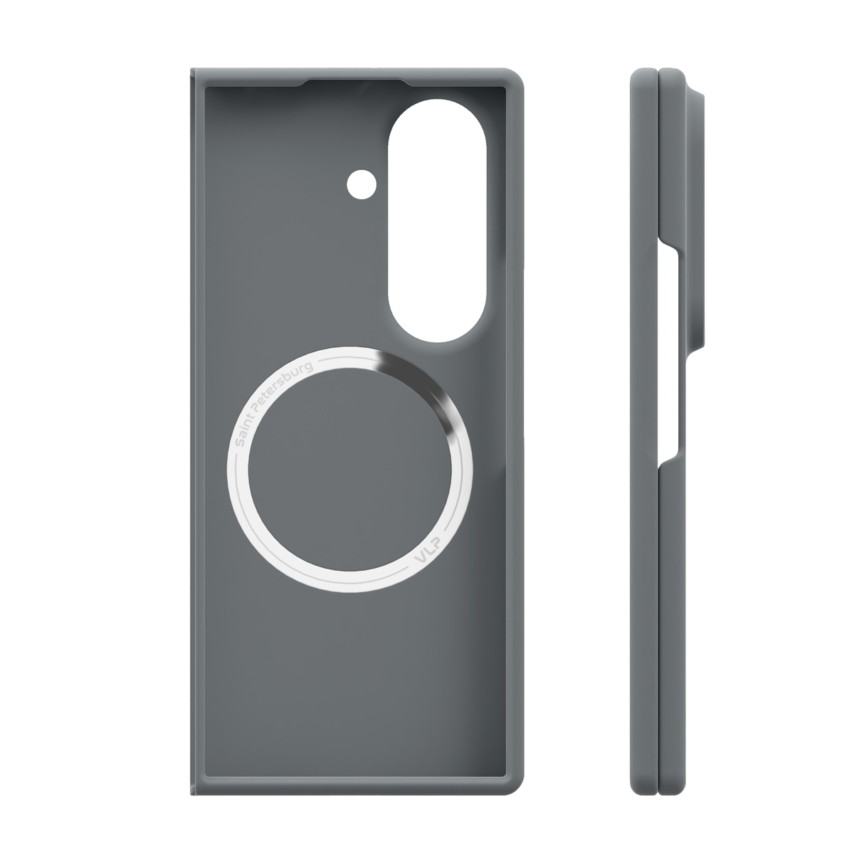 Чехол-накладка VLP Flex Case с MagSafe для Samsung Galaxy Z Fold 8 Ultra, графитовый