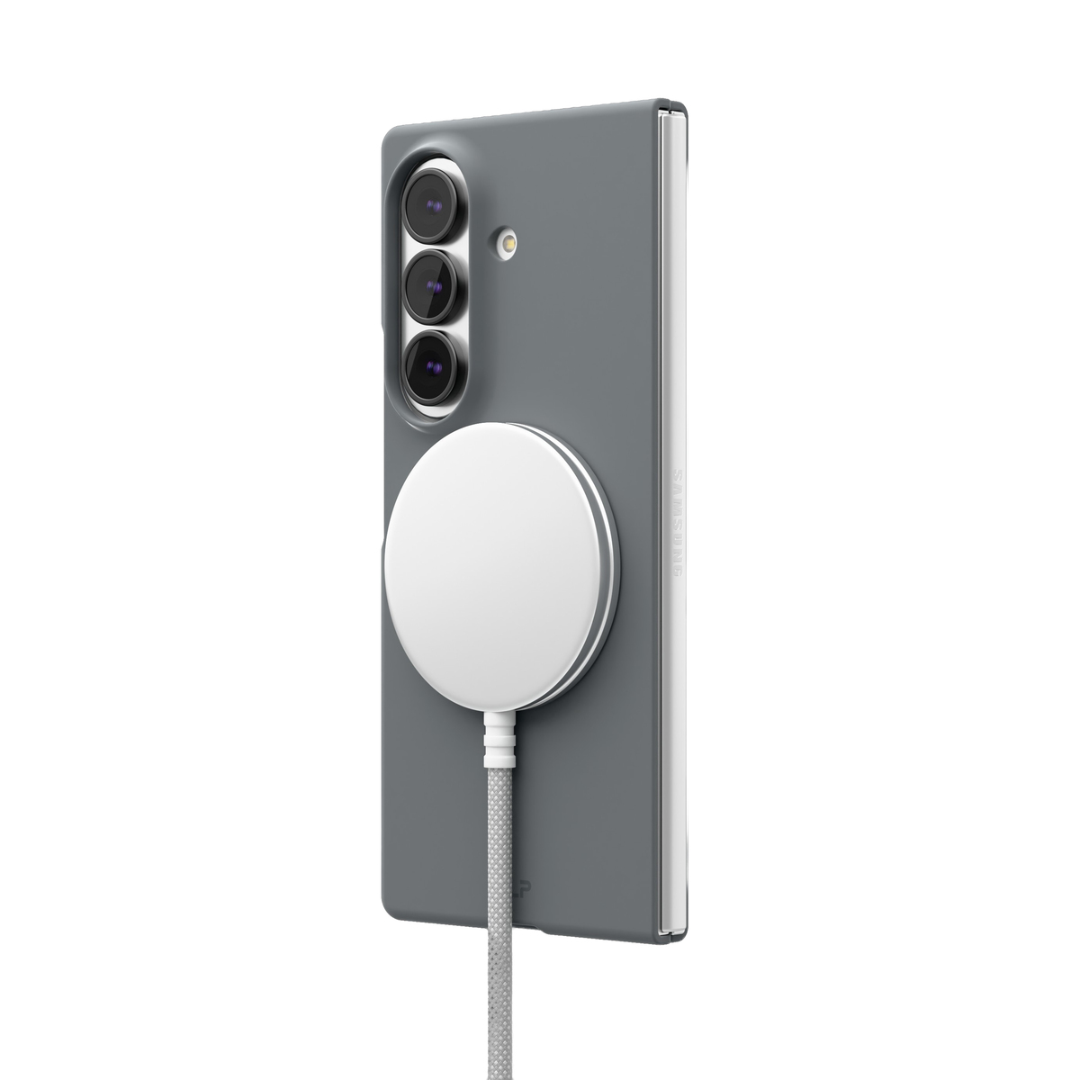 Чехол-накладка VLP Flex Case с MagSafe для Samsung Galaxy Z Fold 8 Ultra, графитовый