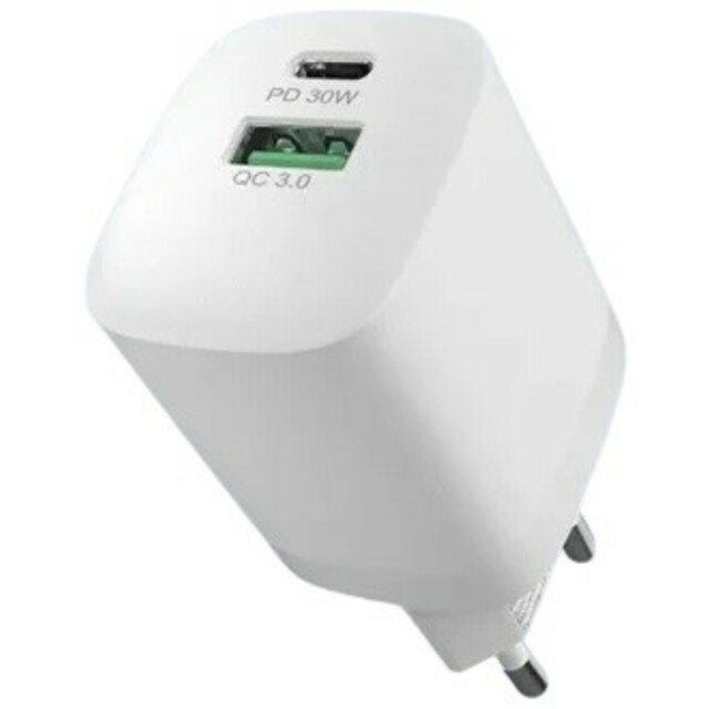 СЗУ Devia Pro 3 30W PD+QC GaN Charger, белый 