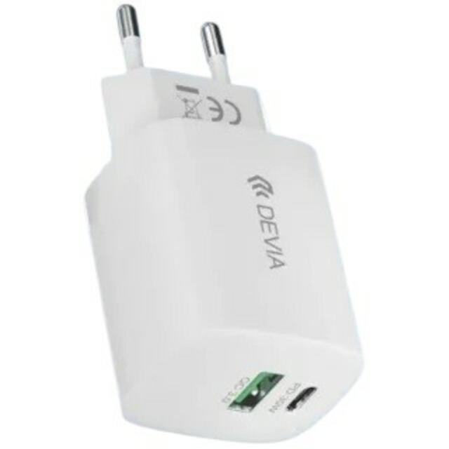 СЗУ Devia Pro 3 30W PD+QC GaN Charger, белый 