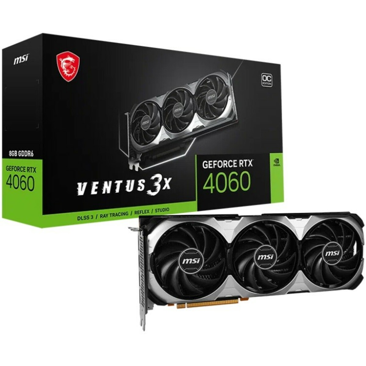 Видеокарта MSI GeForce RTX 4060 VENTUS 3X 8G OC