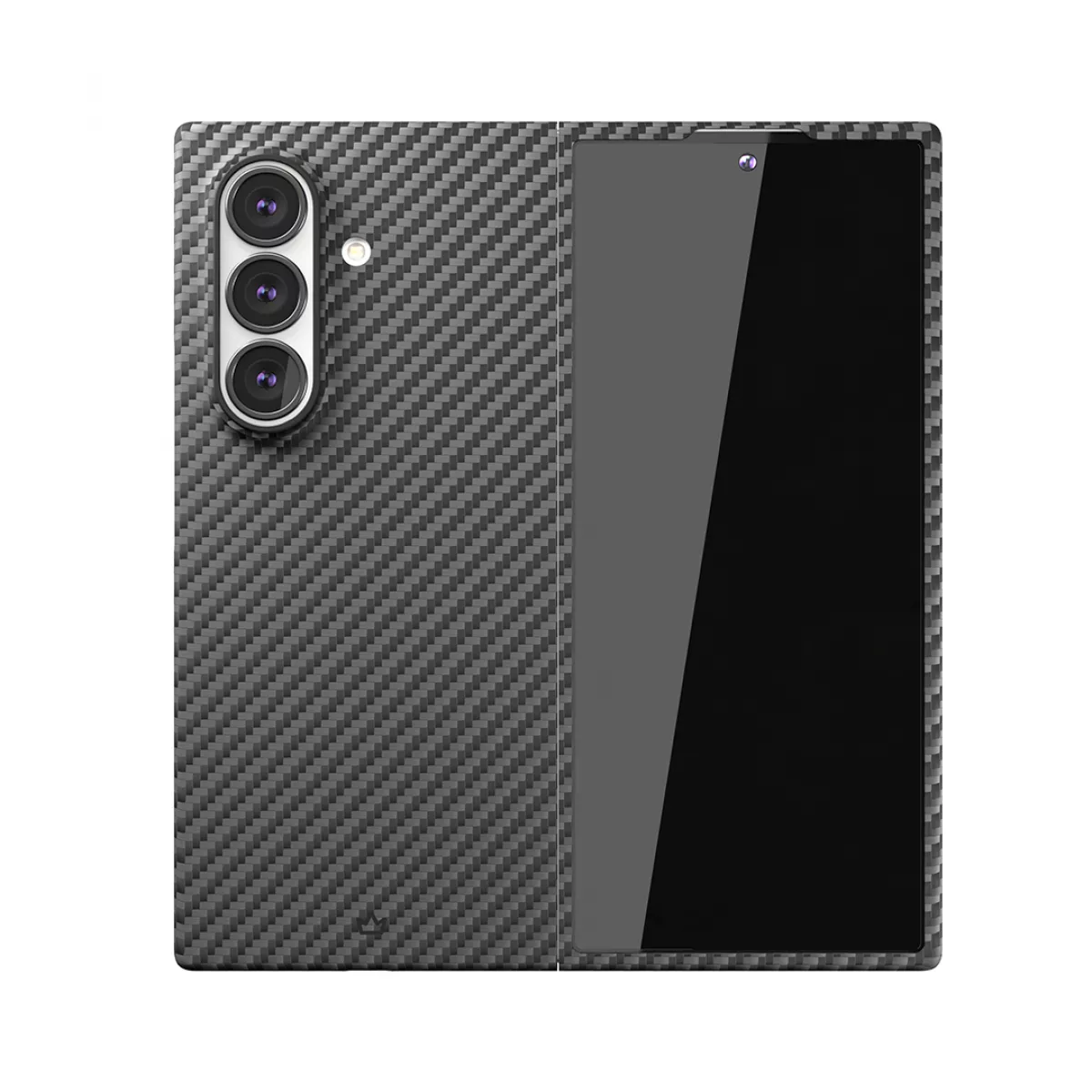 Чехол-накладка VLP Kevlar Сase MagSafe для Samsung Galaxy Z Fold 7 (Цвет: Black)