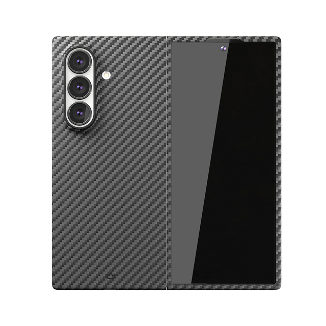 Чехол-накладка VLP Kevlar Сase MagSafe для Samsung Galaxy Z Fold 7 (Цвет: Black)