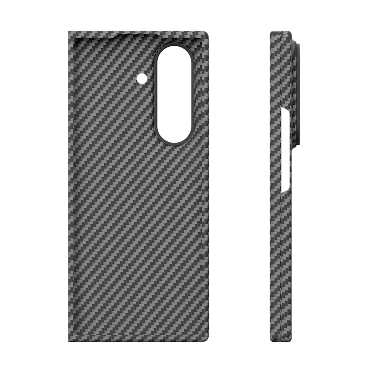 Чехол-накладка VLP Kevlar Сase MagSafe для Samsung Galaxy Z Fold 7 (Цвет: Black)