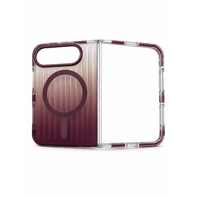 Чехол-накладка VLP Pulse Case с MagSafe для iPhone Duo, темно-вишневый