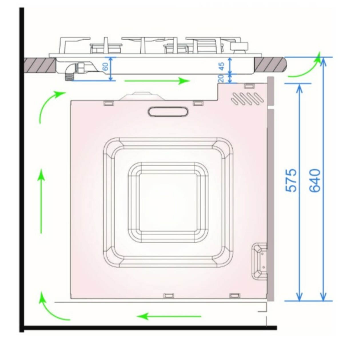 Варочная панель Haier HHX-M 64 CWX (Цвет: Inox)