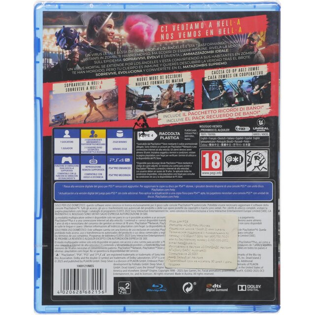 Игра для PS4 PlayStation Dead Island 2. Day One Edition (18+) Игра для PS4 PlayStation Dead Island 2. Day One Edition (18+)