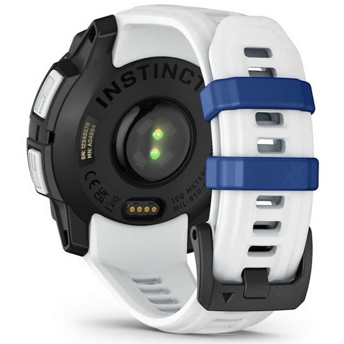 Умные часы Garmin Instinct 3 45mm Amoled (Цвет: Whitestone / Bolt Blue) 