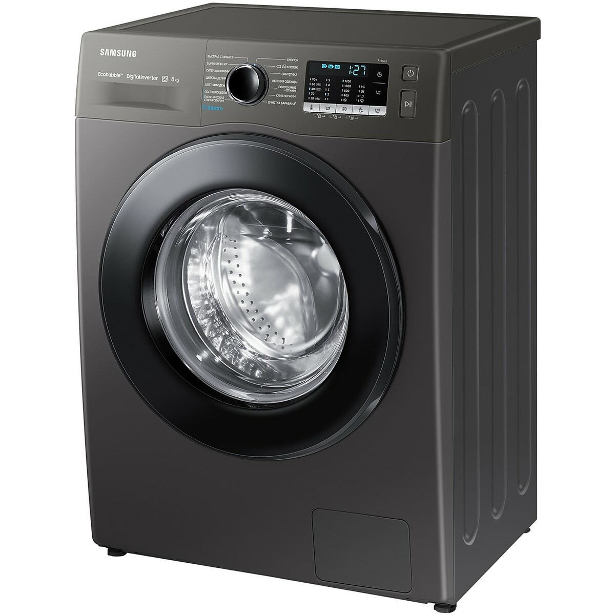 Стиральная машина Samsung WW80AGAS21AX / LP (Цвет: Inox / Black)